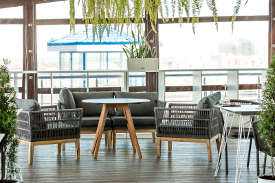 Интерьерный стол 4SIS Франческо Ø90 Цвет: молочный