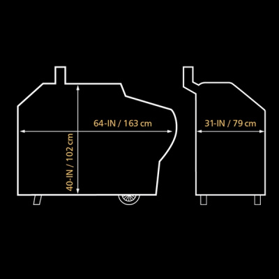 Чехол для баррельного гриля Broil King Offset 500