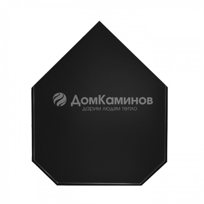 Предтопочный лист Вулкан VPL031-R9005, 1000х800, черный