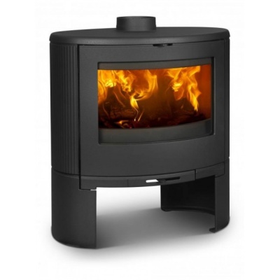 Печь-камин Dovre BOW, дровяная овальная, с округленным стеклом