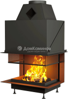 Каминная топка Астов с сеткой О3С 75\50