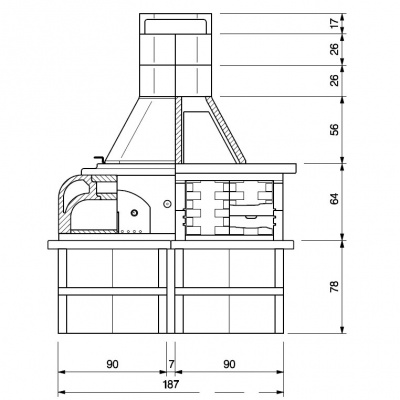 БАРБЕКЮ PALAZZETTI GARGANO 3 БАРБЕКЮ PALAZZETTI GARGANO 3
