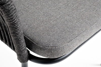 Стул 4SIS Лион из роупа Цвет: темно-серый шагрень, темно-серый, серый