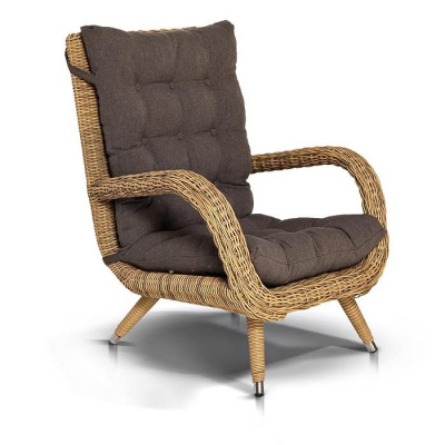 Кресло 4SIS Толедо с подушками Цвет: соломенный