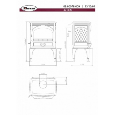 Печь-камин Dovre 425GM