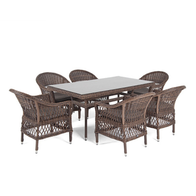 Обеденная группа 4SIS Амароне на 6 персоны Цвет: коричневый Обеденная группа 4SIS Амароне на 6 персоны Цвет: коричневый