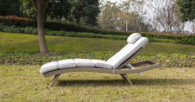 Садовый лежак 4SIS Лиссабон Цвет: соломенный Садовый лежак 4SIS Лиссабон Цвет: соломенный