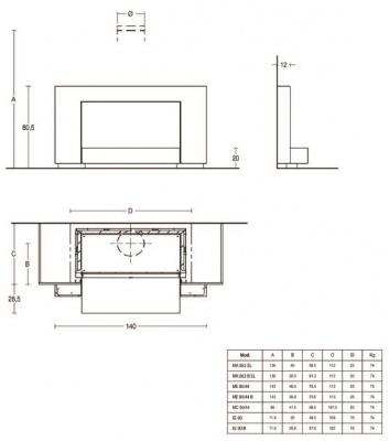 Каминная облицовка Piazzetta CAMBRIDGE  Каминная облицовка Piazzetta CAMBRIDGE