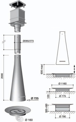 Центральный камин FILIOFOCUS 2000 Телескоп