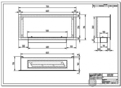 Биокамин FLAGMAN 700 Шлифованный