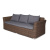Диван 4SIS Капучино трехместный Цвет: коричневый Диван 4SIS Капучино трехместный Цвет: коричневый