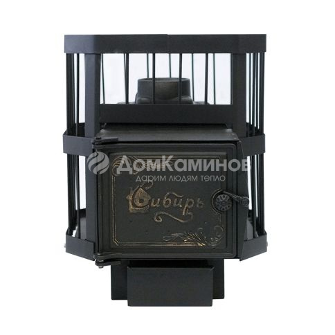 Чугунная банная печь НМК Сибирь-15 с ВТК (сетка)