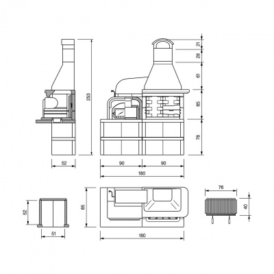 БАРБЕКЮ PALAZZETTI MALIBU 2 MAXIMUM