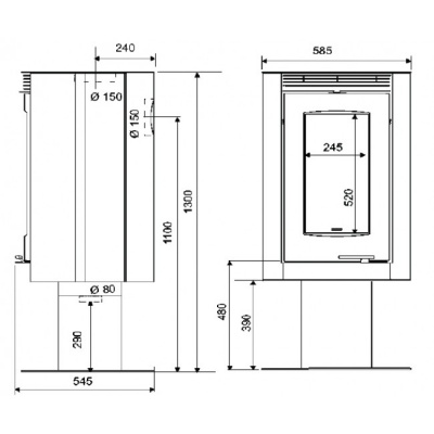Отопительная печь Supra Hanook Lift 03