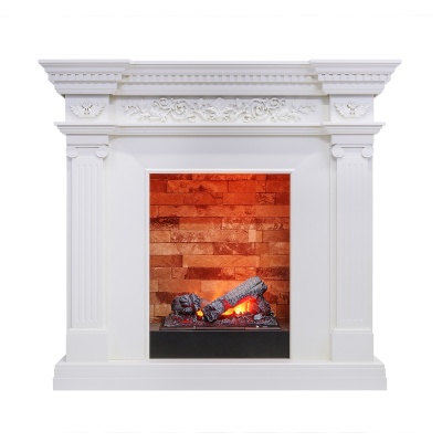 Каминокомплект Amalfi Cassette 400 Белый