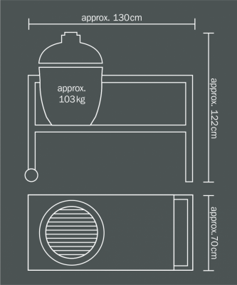 Гриль Monolith CLASSIK Teakwood