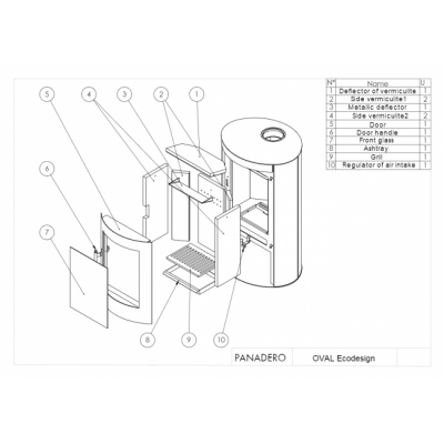 Печь-камин Panadero Oval Печь-камин Panadero Oval