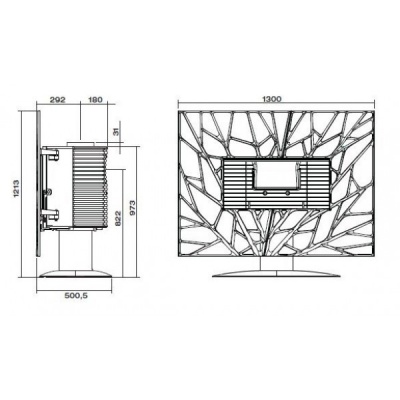 ПЕЧЬ-КАМИН Invicta GAYA feuille ПЕЧЬ-КАМИН Invicta GAYA feuille