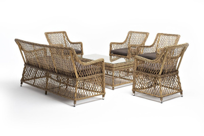 Лаунж-зона 4SIS Асти на 6 персон Цвет: соломенный Лаунж-зона 4SIS Асти на 6 персон Цвет: соломенный