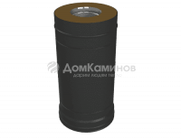 Сэндвич-труба К L-500 Grill'D EU AISI 304 0,8мм/ОС 0,5мм (D130/250) черный (порошковая краска)