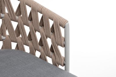 Стул 4SIS Диего из роупа Цвет: светло-серый шагрень, бежевый, светло-серый Стул 4SIS Диего из роупа Цвет: светло-серый шагрень, бежевый, светло-серый