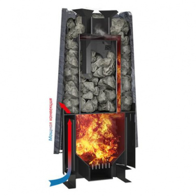 Банная печь Grill’D Cometa 180 Vega Long Stone (серпентинит)