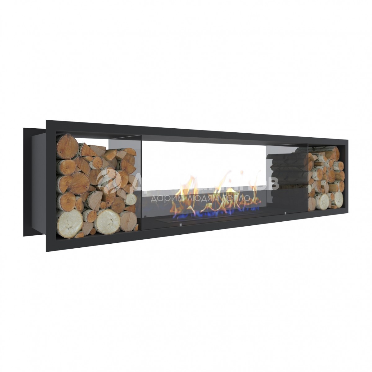 Сквозной биокамин Firebox 1600 Wood