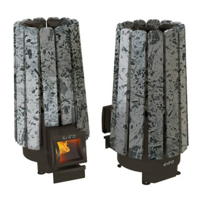 Банная печь Grill’D Cometa 180 Vega Long Stone (серпентинит)