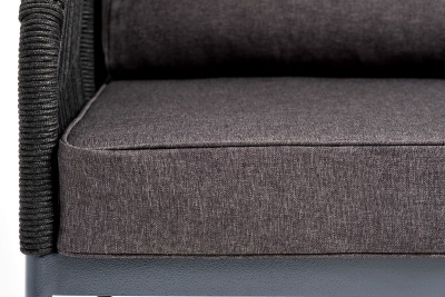 Кресло 4SIS Канны из роупа Цвет: темно-серый муар, темно-серый Кресло 4SIS Канны из роупа Цвет: темно-серый муар, темно-серый