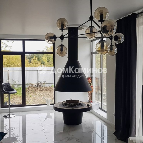 Островной камин Fireline Dome