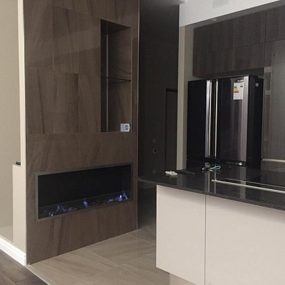 Биокамин FIRELINE Liberty 1300 с рамкой из нержавейки