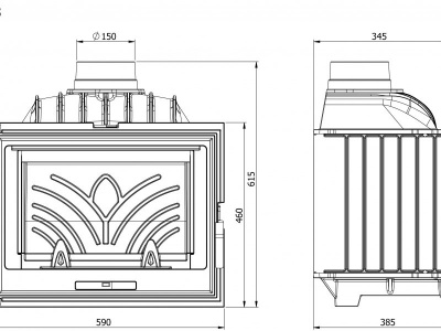 Каминная топка Kaw-Met W 13