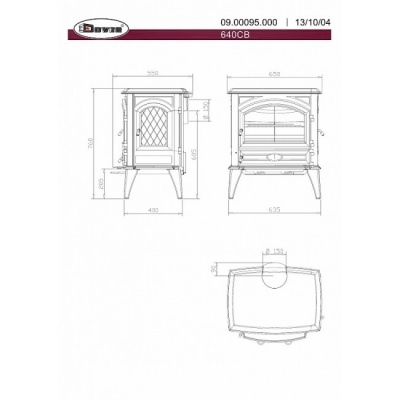 Печь-камин Dovre 640CB