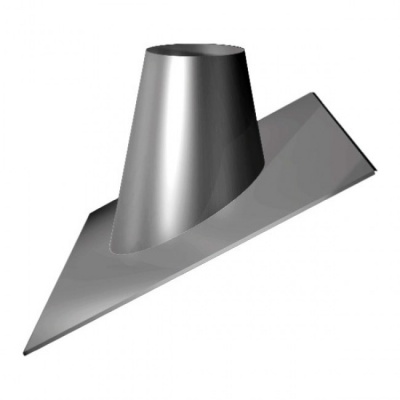 Кровельный элемент Вулкан 33°-45° на трубу V50R D300/400, нерж 304 Кровельный элемент Вулкан 33°-45° на трубу V50R D300/400, нерж 304