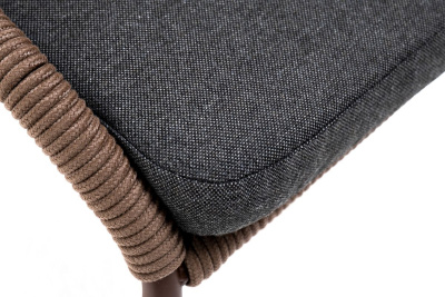 Стул 4SIS Милан из роупа Цвет: коричневый, темно-серый Стул 4SIS Милан из роупа Цвет: коричневый, темно-серый