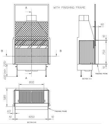 Топка Metalfire Universal MF 1050-75 W 1S
