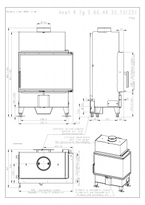Каминная топка Romotop HEAT R/L 2G S 60.44.33.13 Каминная топка Romotop HEAT R/L 2G S 60.44.33.13