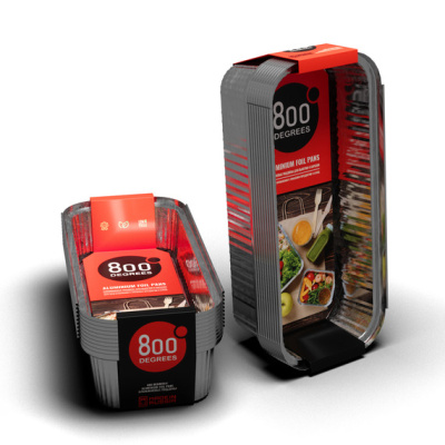 Алюминиевые поддоны 800 Degrees Foil Pans L-size, 10 шт