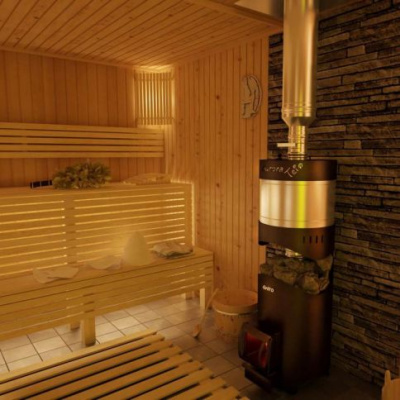 Банная печь Grill'D Aurora 160A Trio short (с баком)