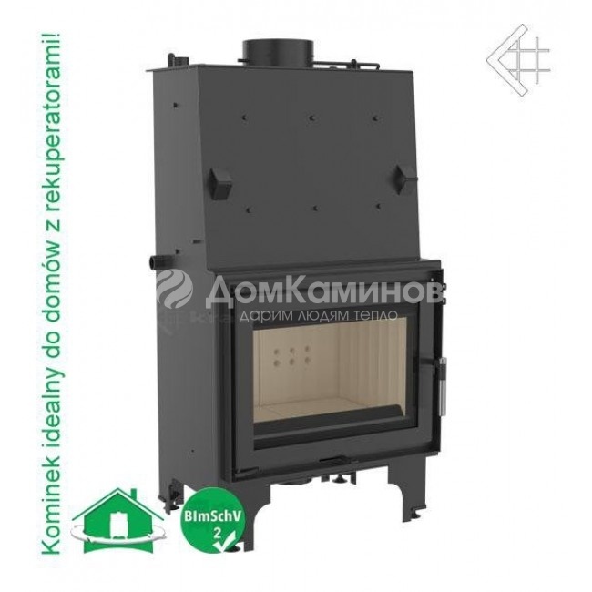 Каминная топка Kratki с водяным контуром AQUARIO Z 14 PW W