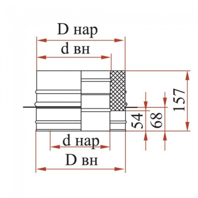 Опора Дымок 0.8 мм с изоляцией, d=140 мм