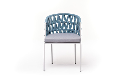 Стул 4SIS Диего из роупа Цвет: светло-серый шагрень, бирюзовый, светло-серый Стул 4SIS Диего из роупа Цвет: светло-серый шагрень, бирюзовый, светло-серый