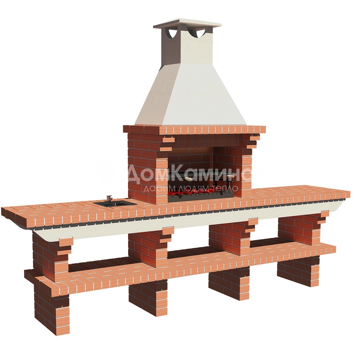 Кирпичное барбекю АРИСТОКРАТЪ 707