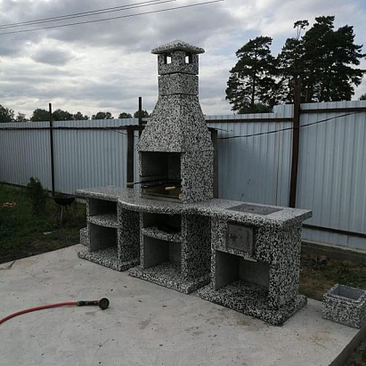 Барбекю комплекс Garden Grill BBQ с казаном и бетонным куполом