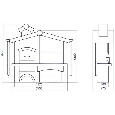 Печь барбекю НОСТАЛЬЖИ