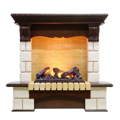 Каминокомплект Pierre Luxe Cassette 600 Темный дуб