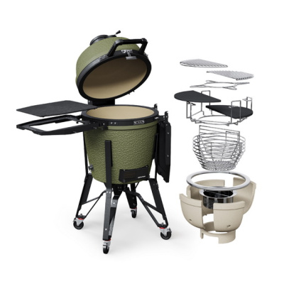 Гриль керамический угольный Kamado Epicurean Model X 500 Olive