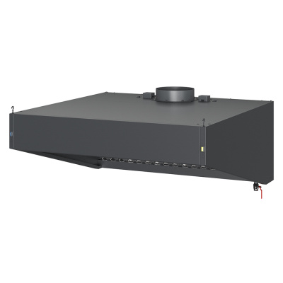 Зонт вытяжной козырькового типа S2 с подсветкой Черный