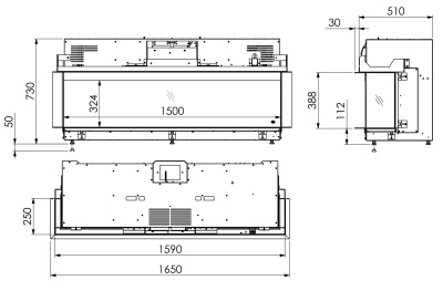Электрокамин DRU Virtuo 150/3 Evolve