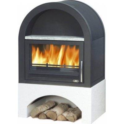 Печь-камин ABX Grunt, с теплообменником Печь-камин ABX Grunt, с теплообменником